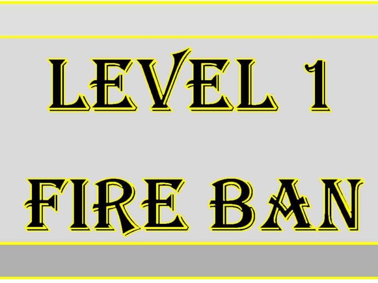 Level 1 Fire Ban