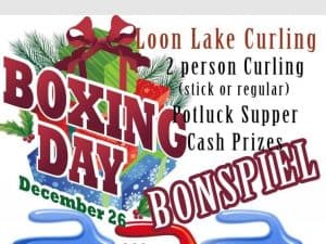 Boxing Curling Loon Lake Feature