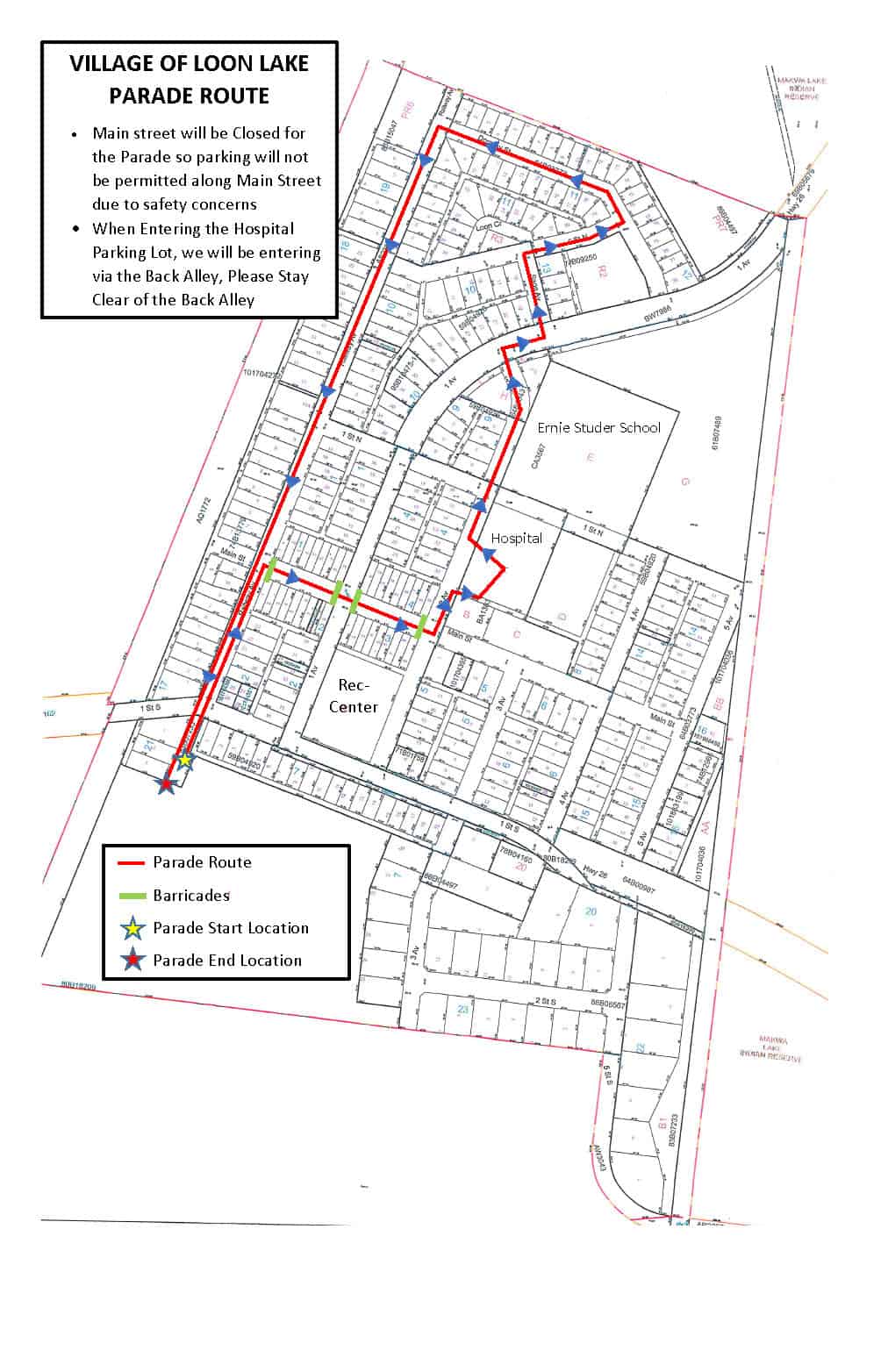 Canada Day Parade Route Rural Municipality of Loon Lake