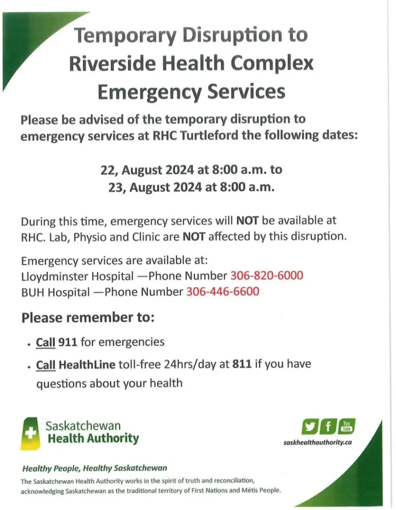 Notice Of Disruption Of Services