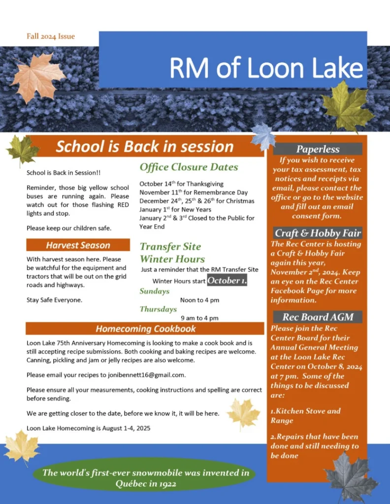 Rm Of Loon Lake Fall 2024 Postable Page 1