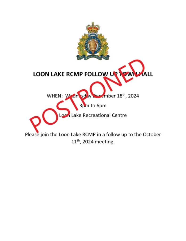 Loon Lake Rcmp Follow Up Town Hall