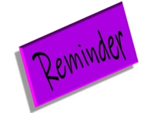 Reminder