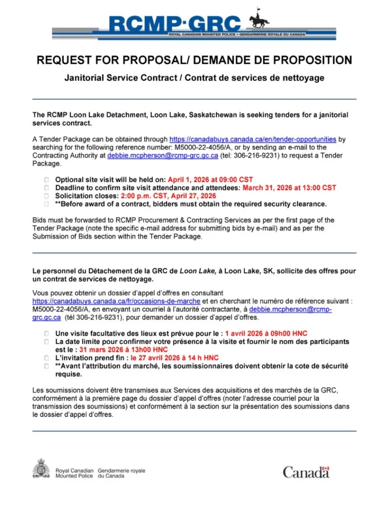 Rcmp Request For Proposal